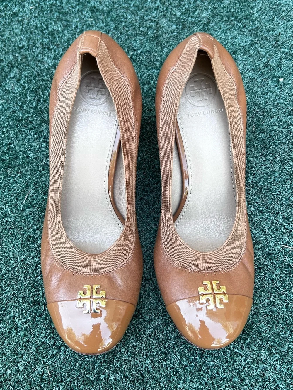 Tory Burch Jolie Pump Leather Tan 6.5
